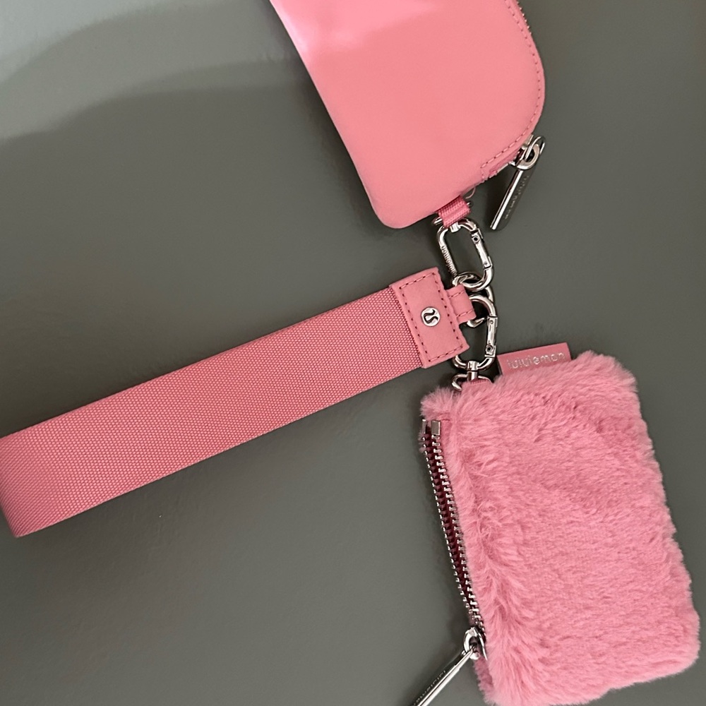 Lululemon Athletica Pink Dual-Pouch Set